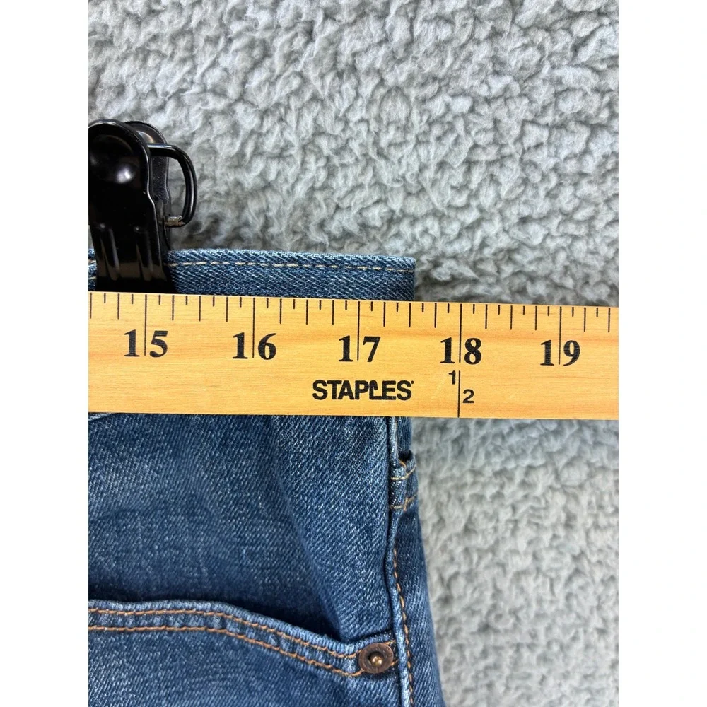Levi's 514 Slim Straight Denim Jeans Mens 36x30 Dark Wash Blue Cotton Classic